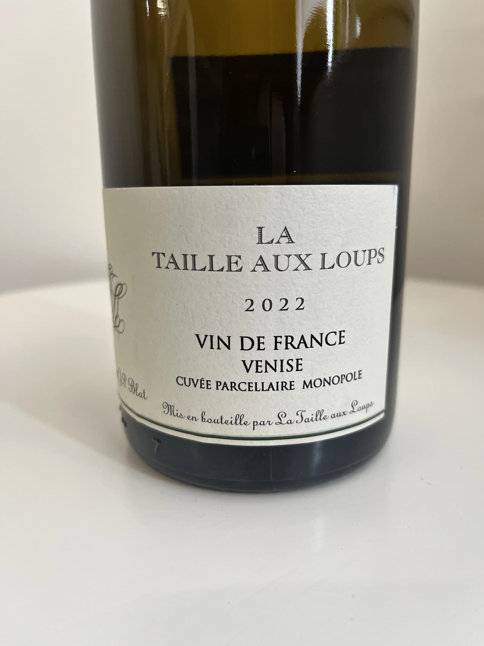 Domaine de la Taille Aux Loups Venise Cuvée Parcellaire Monopole 2022